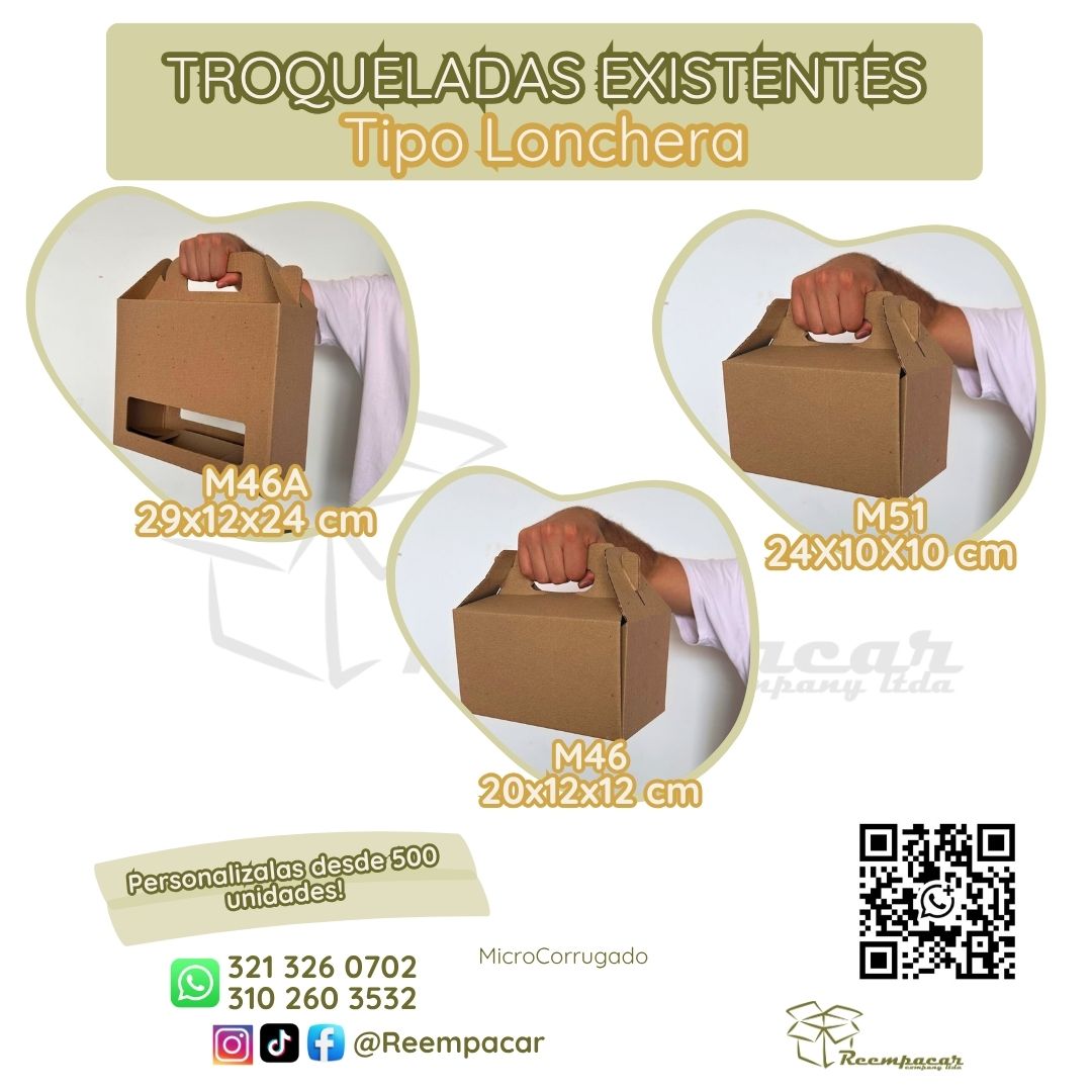 Cajas Tipo Lonchera – Varios tamaños